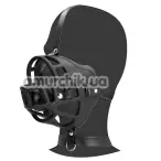 Маска з кляпом Ouch! Xtreme Muzzle With Removable Ball Gag, чорна - Фото №1