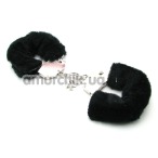 Наручники Furry Love Cuffs, черные - Фото №1