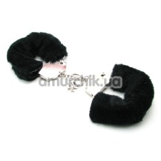 Наручники Furry Love Cuffs, черные - Фото №1