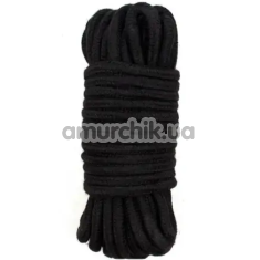 Мотузка для бондажу DS Fetish 5 M, чорна - Фото №1