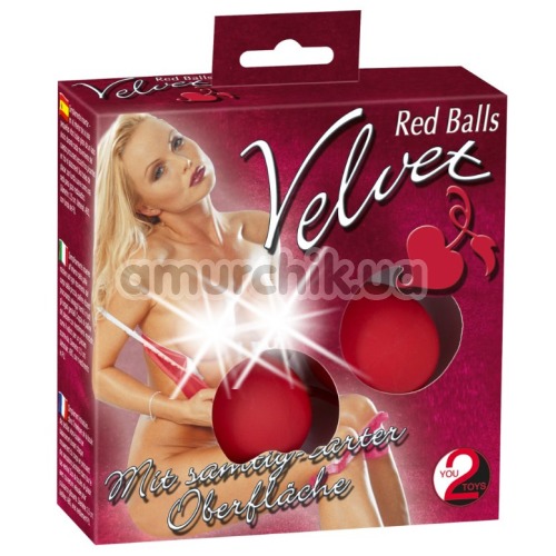 Вагінальні кульки Velvet Red Balls червоні