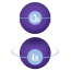 Вагинальные шарики Luxe Double O Advanced Kegel Balls, фиолетовые - Фото №4