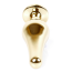 Анальная пробка с красным кристаллом Boss Series Exclusivity Jewellery Gold Plug, золотая - Фото №4