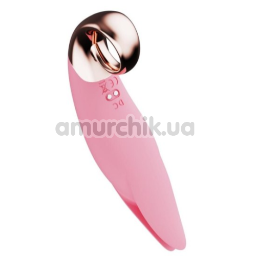 Клиторальный вибратор Boss Series Flirting Tongue Licking Vibrator, розовый