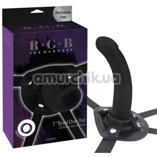Страпон R.G.B Sex Harness 7 Bend Over For Intermediate, черный