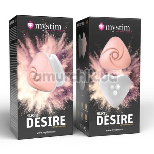 Вибратор на палец Mystim Heart's Desire, розовый