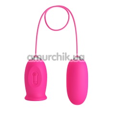 Віброяйце + симулятор орального сексу для жінок Pretty Love Daisy, рожеве - Фото №1