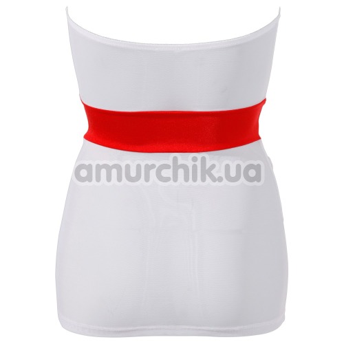 Костюм медсестры Cottelli Collection Costumes 2470578 белый: платье + шапочка