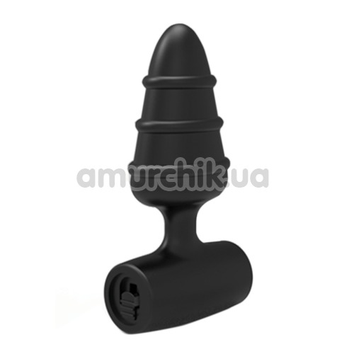 Анальна пробка з вібрацією Love Plug Vibrating Butt Plug, чорна - Фото №1