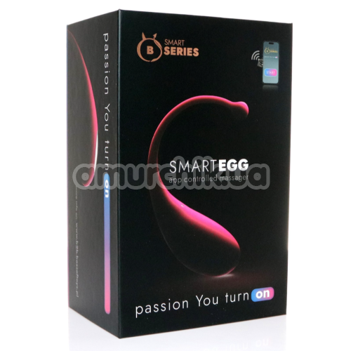 Виброяйцо B Series Smart Egg, розовое