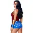 Костюм героини Leg Avenue Heart Stopping Hero Romper, сине-красный: комбинезон + перчатки + повязка на голову - Фото №3
