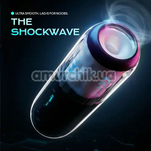 Мастурбатор с толчками Kaotik Labs The Shockwave, черный