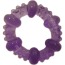 Кольцо-насадка Pure Arousal фиолетовое с пупырышками и кругами - Фото №0