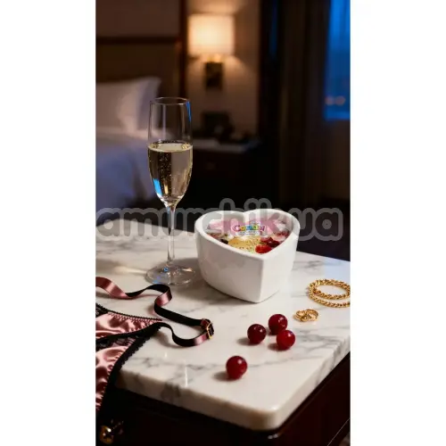 Свеча для массажа Candy Heart Cranberry Champagne - клюквенное шампанское, 70 мл