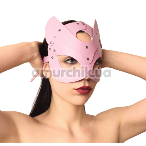Маска Кошечки Art of Sex Cat Mask Leather, розовая