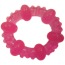 Кольцо-насадка Pure Arousal розовое с пупырышками и кругами