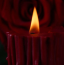 Свічка Upko Low Temperature Wax Candle Blazing Spike, бордова - Фото №4