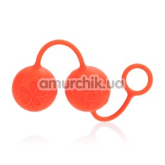 Вагинальные шарики Posh Silicone O Balls, оранжевые - Фото №1