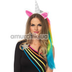 Обруч єдинорога Leg Avenue Magical Unicorn Headband with Rainbow Wig Mane, райдужний - Фото №1