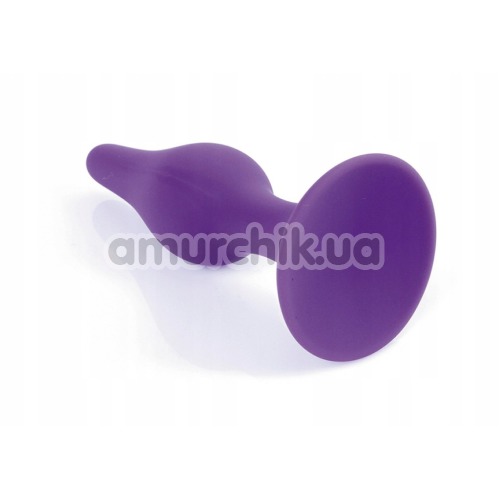 Анальная пробка Boss Series Silicone Purple Plug Large, фиолетовая