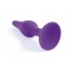 Анальная пробка Boss Series Silicone Purple Plug Large, фиолетовая - Фото №3