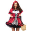Костюм красной шапочки Leg Avenue Gothic Red Riding Hood красный: платье + накидка с капюшоном - Фото №3