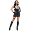 Костюм полицейской Leg Avenue Sultry SWAT Officer Costume, черно-белый: платье + перчатки + повязка на руку + гартер - Фото №1