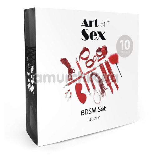 Бондажный набор Art of Sex BDSM Set Leather, черный