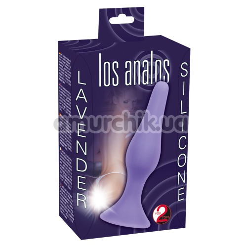 Анальна пробка Los Analos Lavender, фіолетова
