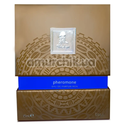 Духи с феромонами Shiatsu Pheromone Fragrance Men Dark Blue для мужчин, 15 мл