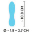 Вібратор Mini Vibrator Cuties 554219, блакитний - Фото №6