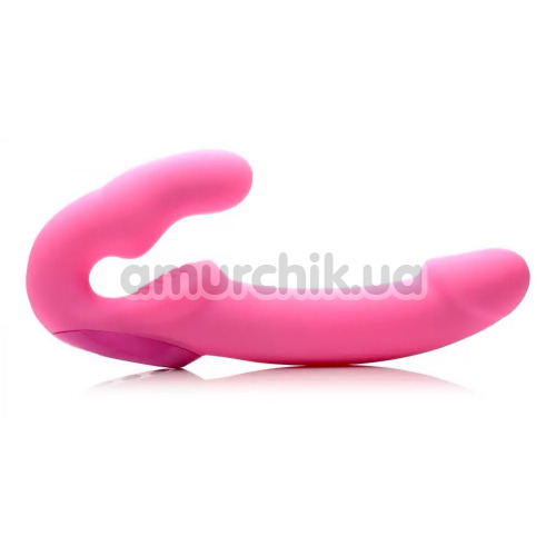 Безремневий страпон з вібрацією UStrap Urge-Pink, рожевий
