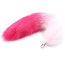 Анальна пробка з хвостом лисиці DS Fetish Anal Plug Faux Fur Fox Tail знімна, рожева - Фото №2