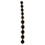 Анальные бусы Jumbo Jelly Thai Beads черные - Фото №0