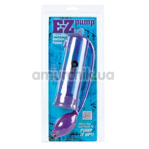 Вакуумная помпа E-Z Penis Pump, фиолетовая