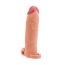 Насадка - подовжувач пеніса з вібрацією Lovetoy Pleasure X - Tender Series LV1066, тілесна - Фото №2