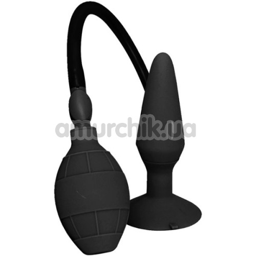 Анальный расширитель Menzstuff Small Inflatable Plug, черный - Фото №1