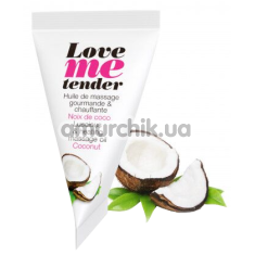 Массажное масло с согревающим эффектом Love To Love Me Tender Coconut - кокос, 10 мл - Фото №1