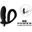 Эрекционное кольцо с вибростимулятором простаты GK Power Cockring With Ass-Gasm, черное - Фото №1