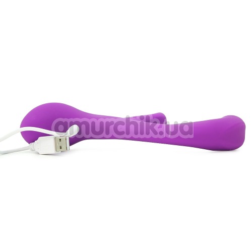 Вібратор UltraZone Orchid 9x Silicone Rabbit-Style Vibrator, фіолетовий