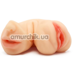 Искусственная вагина и симулятор орального секса Bangers Tight Flip Fucker, телесная - Фото №1