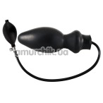 Анальный расширитель Inflatable Latex-Plug, черный - Фото №1