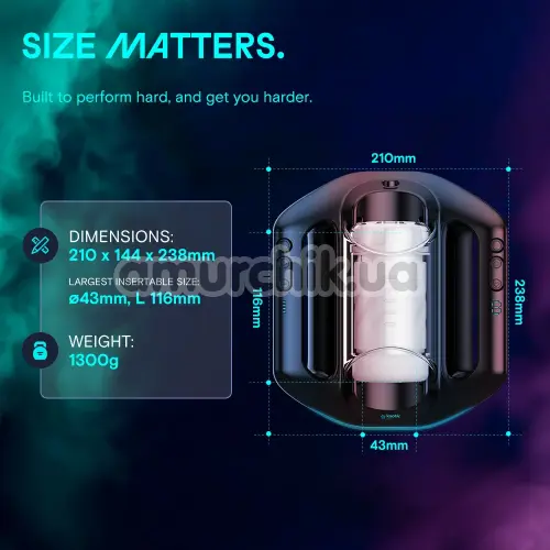 Мастурбатор з поштовхами Kaotik Labs The Jetpack, чорний
