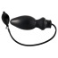 Анальный расширитель Inflatable Latex-Plug, черный - Фото №0