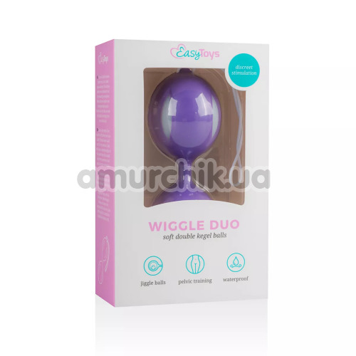 Вагинальные шарики Easy Toys Wiggle Duo, фиолетовые