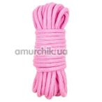 Мотузка для бондажу DS Fetish 10 M, рожева - Фото №1
