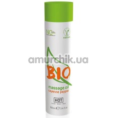 Масажна олія Hot Bio Massage Oil Cayenne Pepper, 100 мл - Фото №1