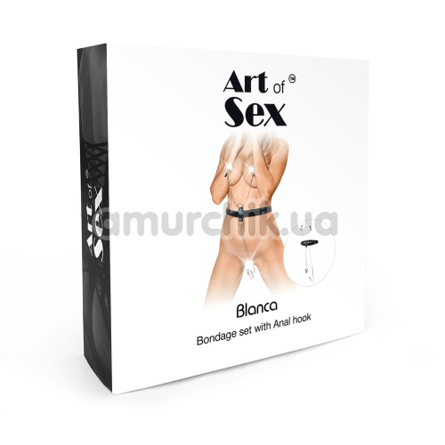 Бондажный набор Art of Sex Blanca 1, серебряный