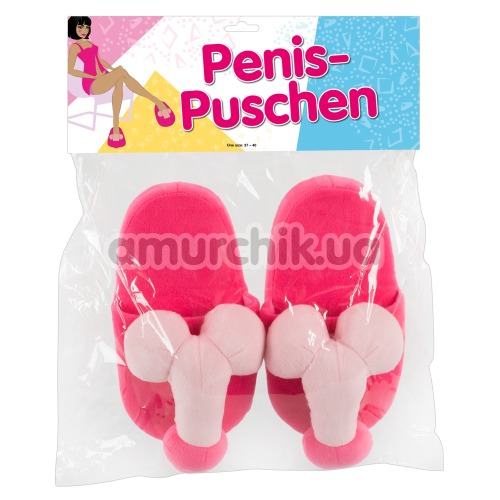 Тапочки-приколы Penis Slippers Pink
