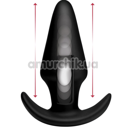 Анальная пробка с толчками ThumpIt 7X Large Thumping Anal Plug, черная